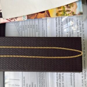 Elegant Gold Necklace 14 Kt gold Gucci style chain